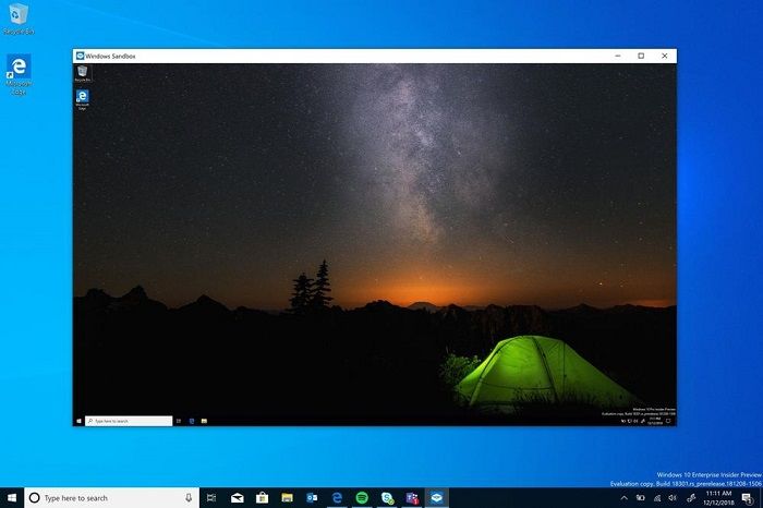 Windows 10引入新特性:Windows Sandbox沙盒子系统
