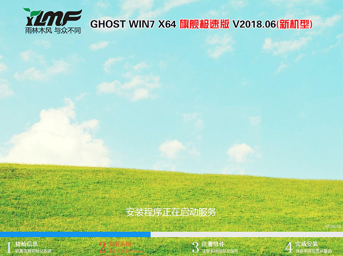 雨林木风 GHOST WIN7 64位 旗舰极速版 V2018.06(新机型)