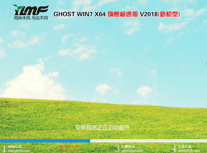雨林木风 GHOST WIN7 64位 旗舰版 V2018.08(新机型)