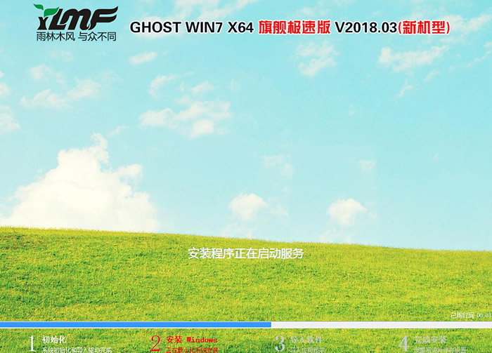 雨林木风 GHOST WIN7 64位 旗舰极速版 V2018.03(新机型)