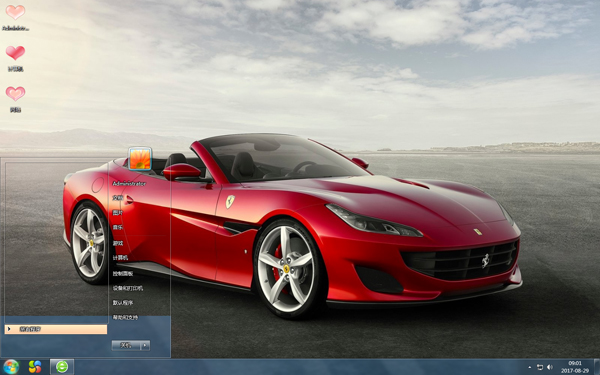 法拉利波托菲诺win7主题